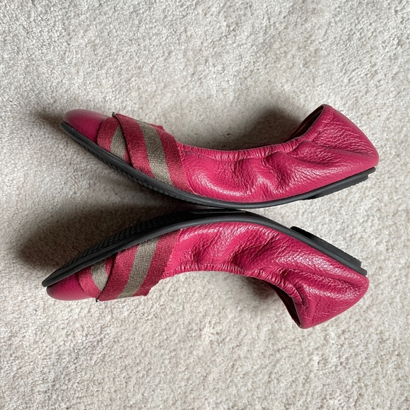 Bally Signiture Stripe Ballet Flat 6 - Picture 7 of 9